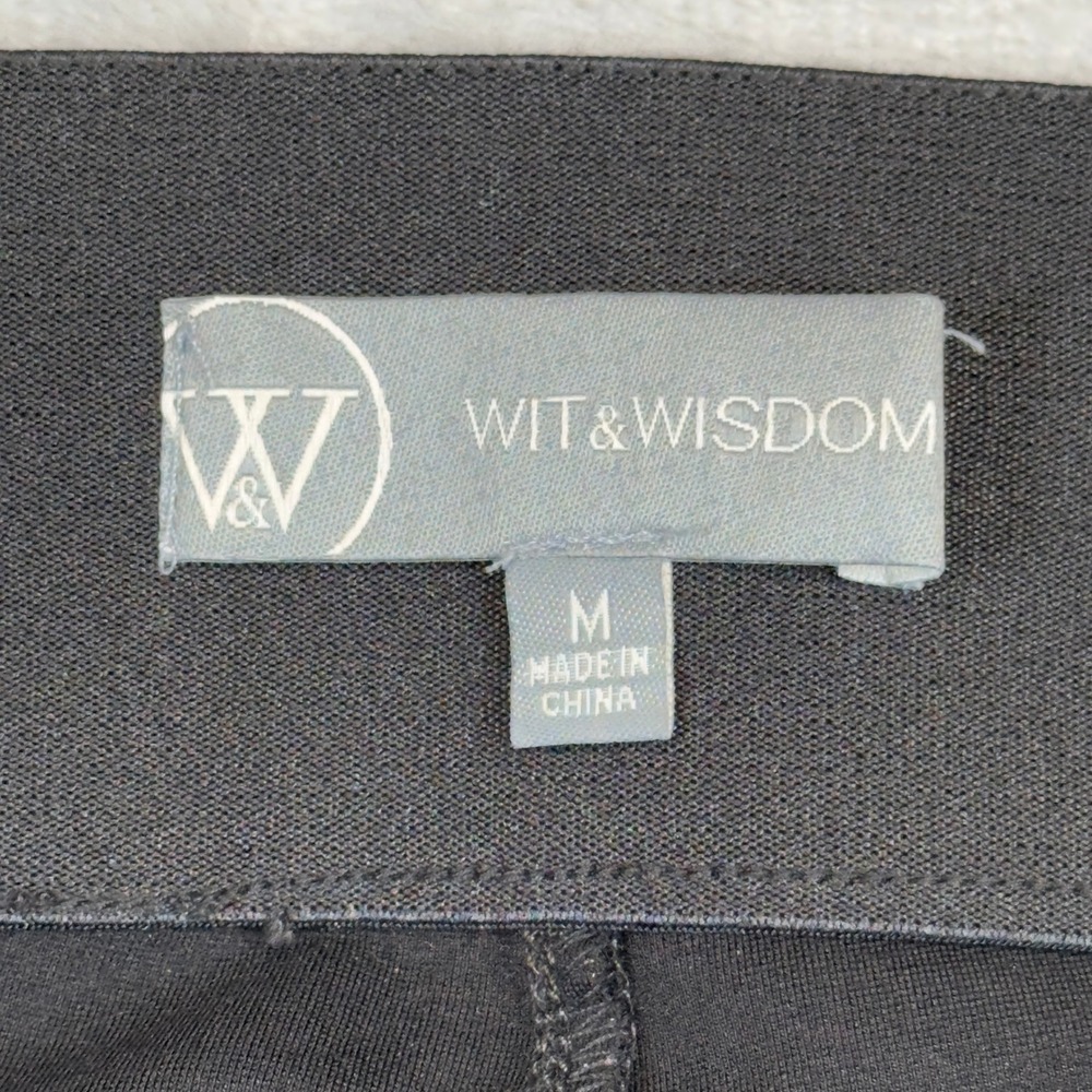 Wit & Wisdom Pants Women Medium Black Skinny Pull On High Rise L22742Q5E - Picture 6 of 9